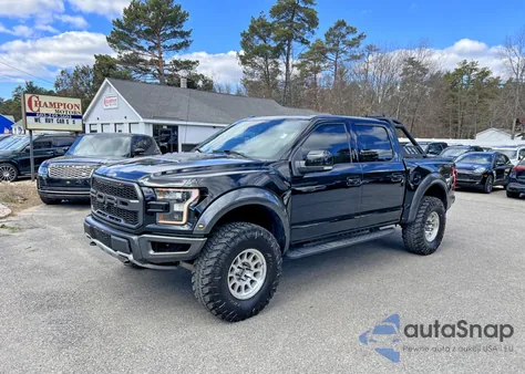 2017 Ford F150 Raptor из США, поврежденный, VIN 1FTFW1RG2HFB63353